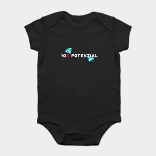 10X Potential Crypto Hidden Gems - Best Seller Black edition Baby Bodysuit